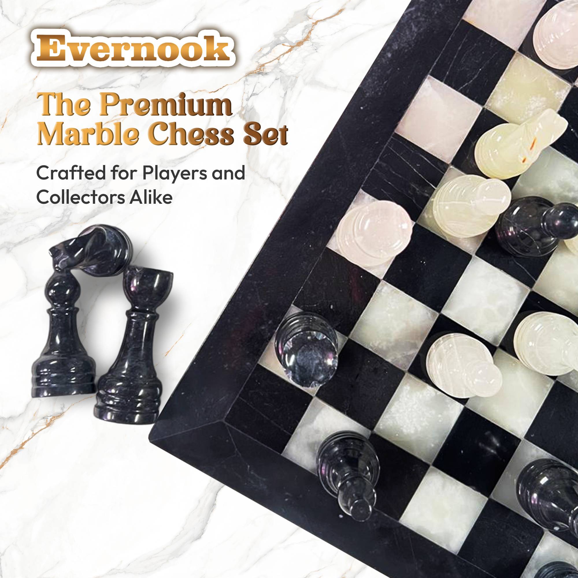 Onyx Blend Marble Chess Set