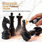 Black & White Marble Chess Set