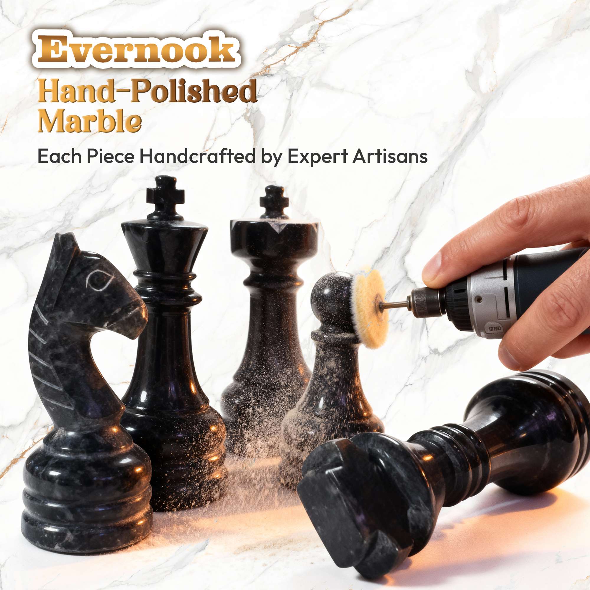 Onyx Blend Marble Chess Set