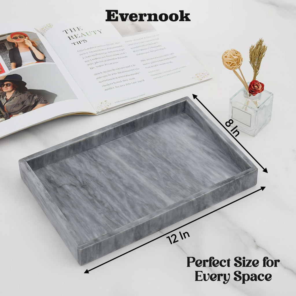 Grey Marble Vanity Multipurpose Tray