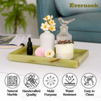 Olive Green Marble Vanity Multipurpose Tray