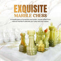 White & Green Marble Chess Set