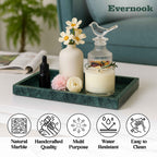 Deep Green Marble Vanity Multipurpose Tray