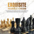 Black & Cream Marble Chess Set