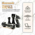 Black & White Marble Chess Set