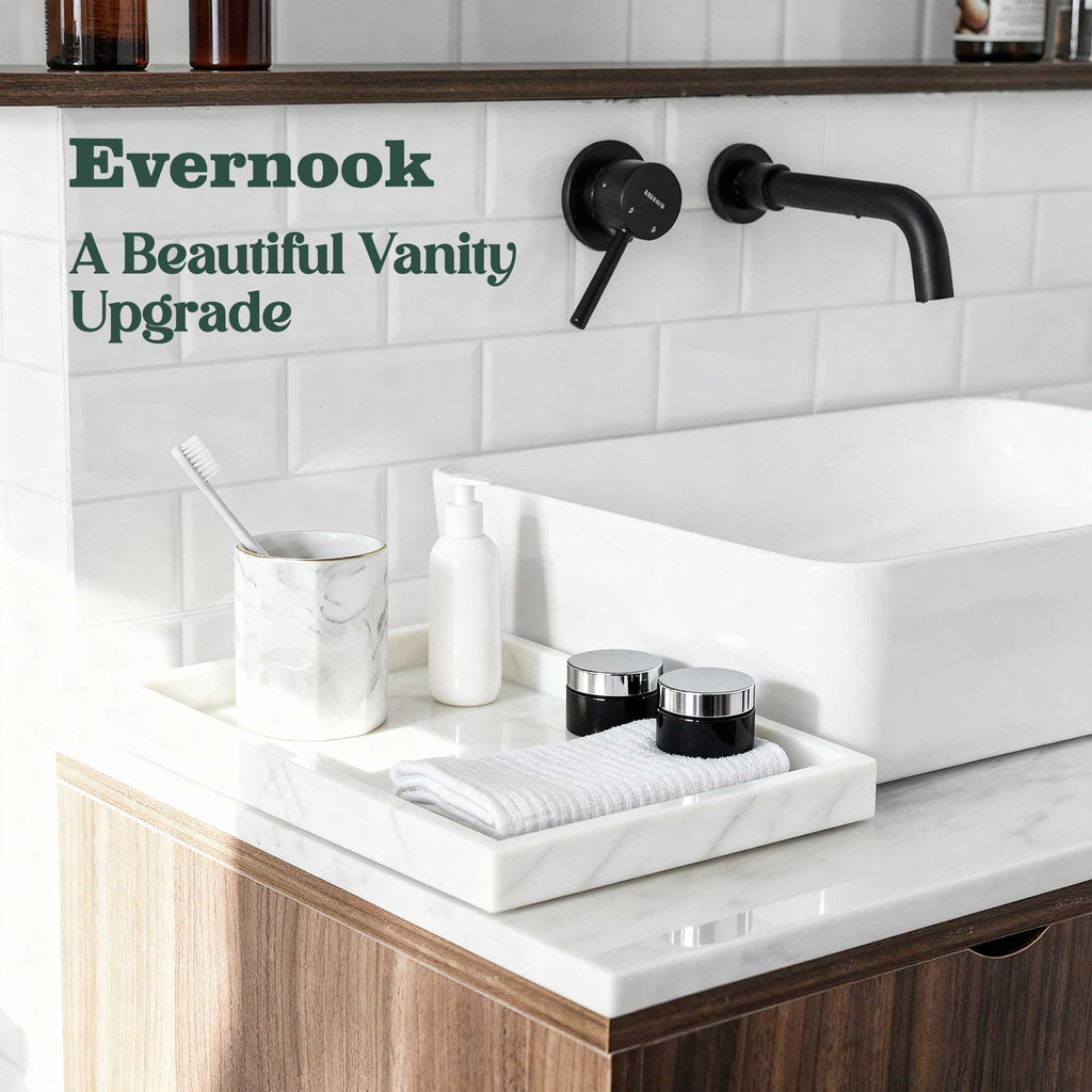 White Marble Vanity Multipurpose Tray