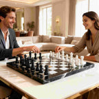 Black & White Marble Chess Set