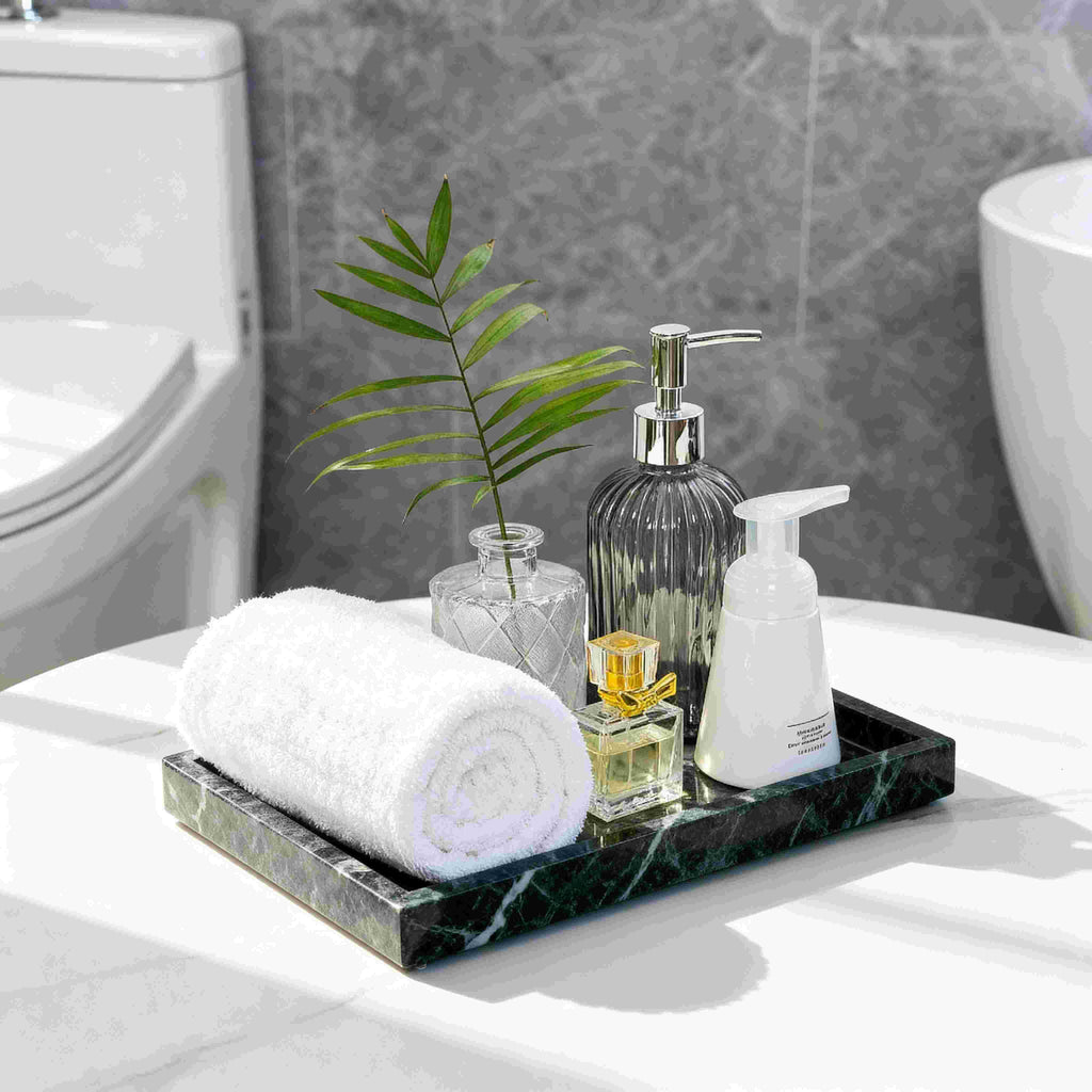 Deep Green Marble Vanity Multipurpose Tray