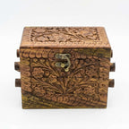 Handmade 4-Layer Carved Wooden Jewelry Box