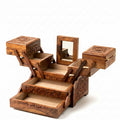 Evernook 4x8" Hand-Carved Cantilever Jewelry Chest