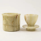 Natural Onyx Marble Butter Crock – Handcrafted French Butter Keeper