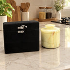 Natural Onyx Marble Butter Crock – Handcrafted French Butter Keeper