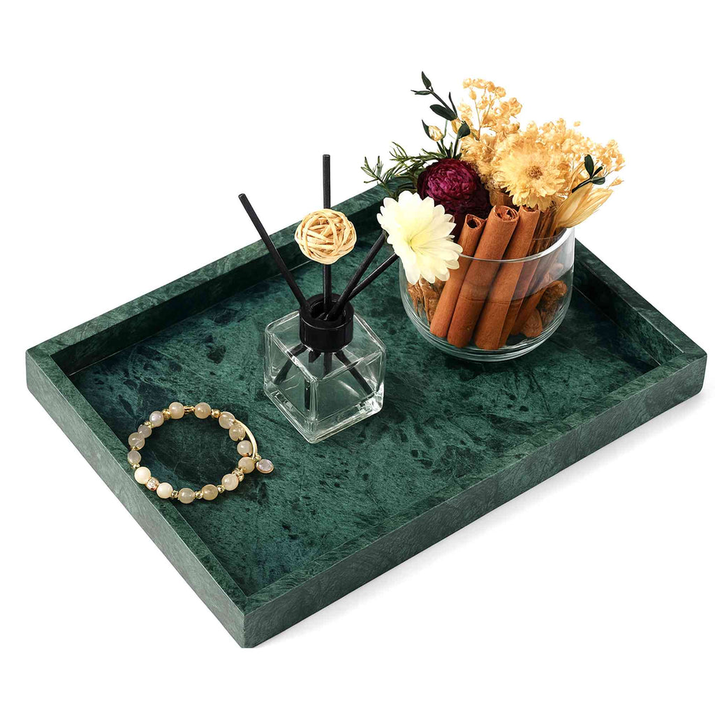 Deep Green Marble Vanity Multipurpose Tray