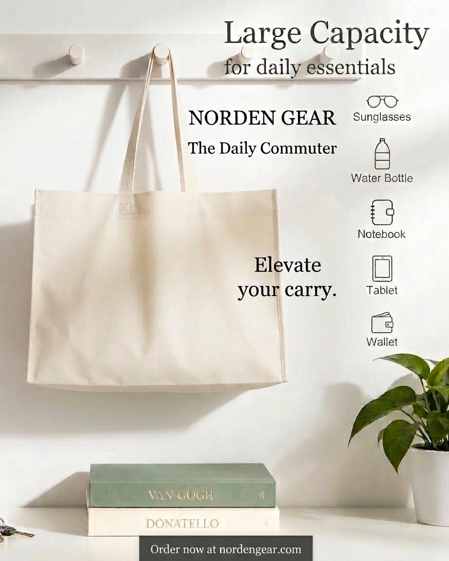 Deep Gusset Cubical Tote Bag